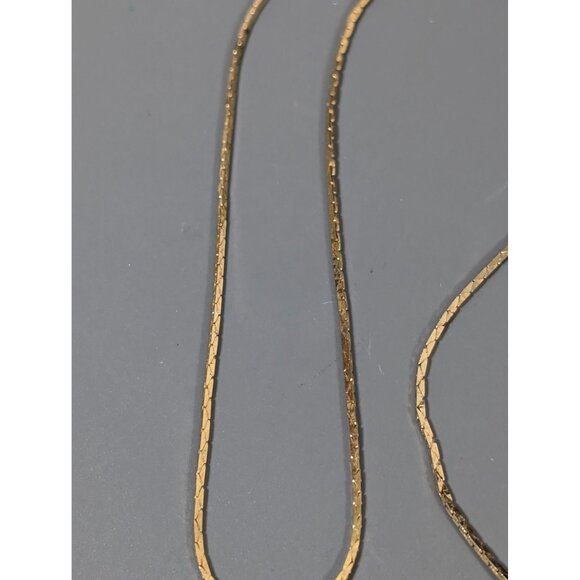 Vintage Gold Tone Butterfly Rhinestone Pendant Necklace 18" - Picture 5 of 8